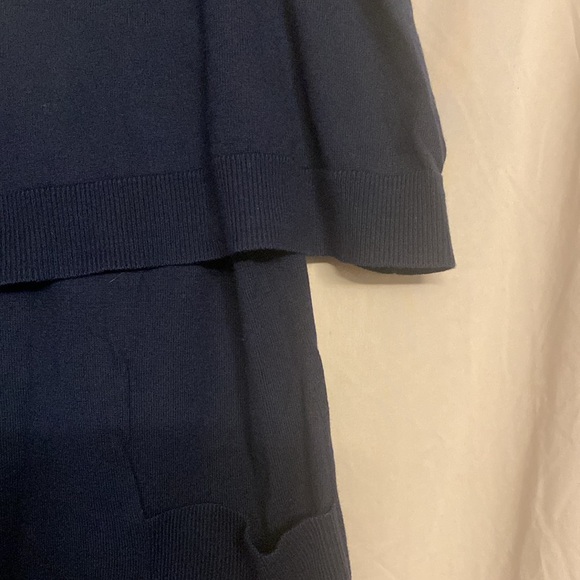 NWT Etcetera Capelet Sweater Size XL Color Navy Blue - Picture 5 of 11